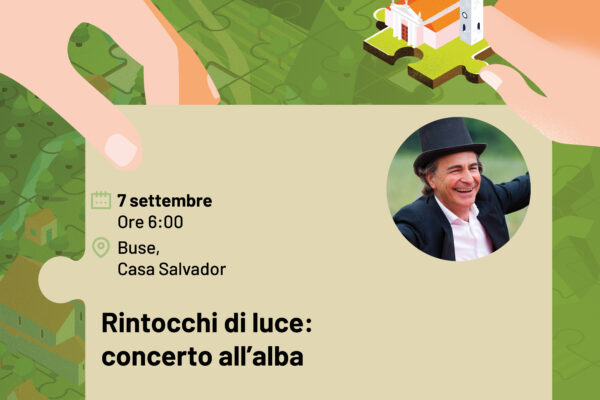 Locandina di Rintocchi di luce, concerto all'alba con Paolo Zanarella
