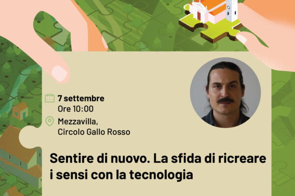 Locandina dell'incontro Sentire di nuovo con Francesco Iberite