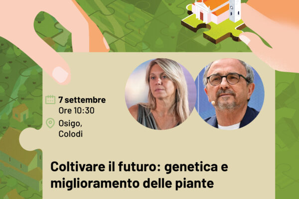 Locandina dell'incontro Coltivare il futuro con Mario Pezzotti e Sara Zenoni
