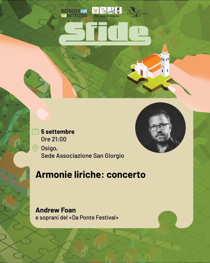 Locandina di Armonie liriche, concerto con Andrew Foan a Osigo